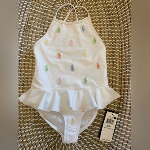 Polo Ralph Lauren Pony One-Piece Swimsuit